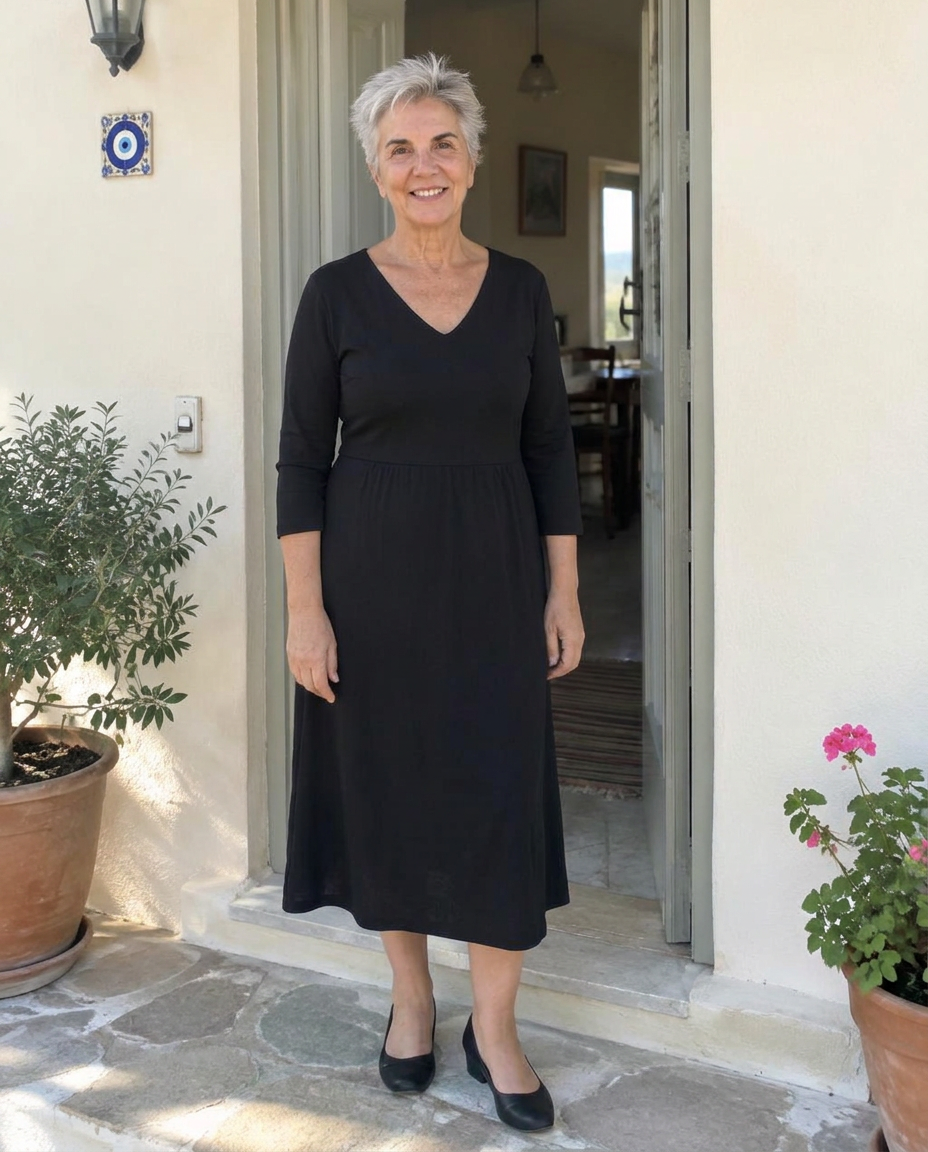 Φόρεμα Κρουαζέ Μαύρο